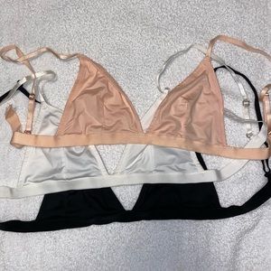 3 Piece Bundle Triangle Bralette